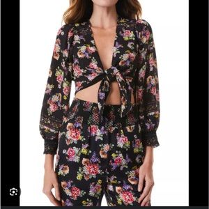 Alice and Olivia two-piece sexy pajama style set
